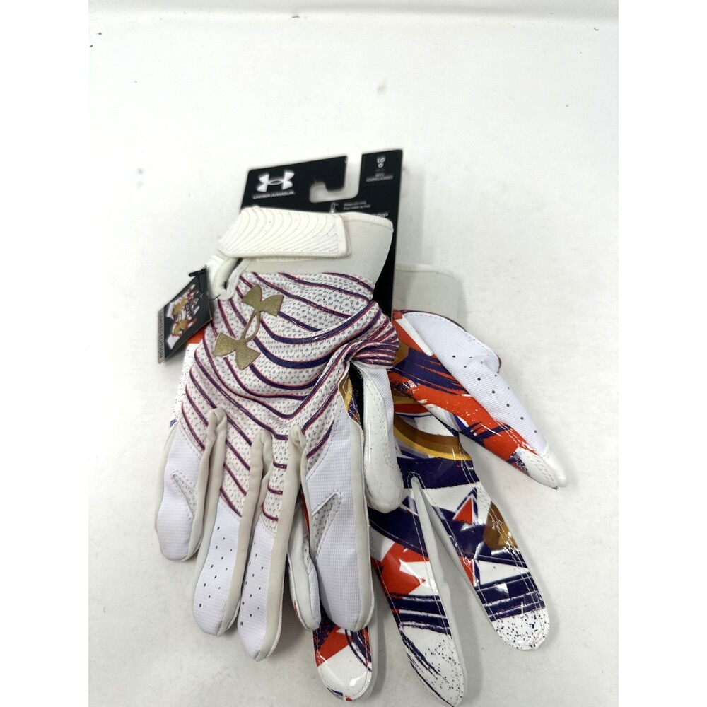 Under Armour Blur Glue Grip Football Gloves limited edition Men's Large NEW